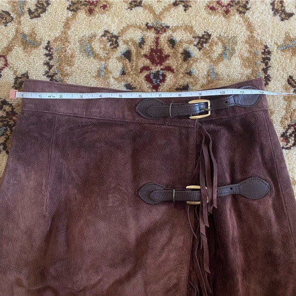 Vintage Guess Suede Fringe Western Skirt - Picture 4 of 4